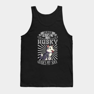 Jesus and my Siberian Husky Tank Top